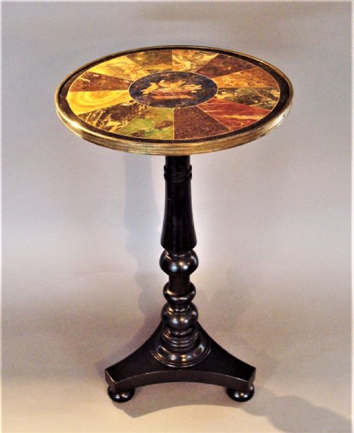 REGENCY SIMULATED MARBLE TABLE - ADDITIONAL PHOTO 2