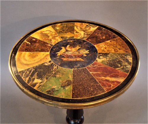 REGENCY SIMULATED MARBLE TABLE - ADDITIONAL PHOTO 3