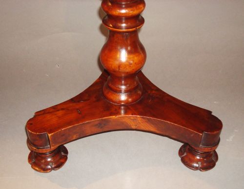 REGENCY YEW WOOD WINE TABLE OR OCCASIONAL TABLE - ADDITIONAL PHOTO 4