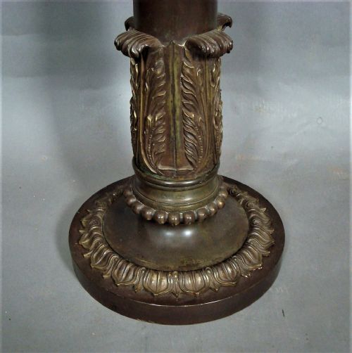 REGENCY NEOCLASSICAL BRONZE COLUMN PEDESTAL - ADDITIONAL PHOTO 3