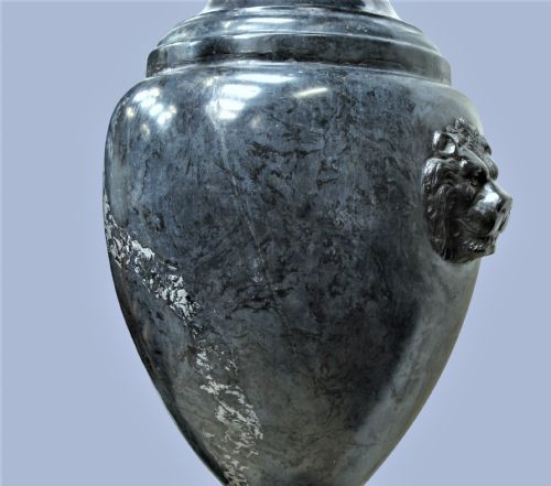 EARLY C20TH PAIR OF SCAGLIOLA URNS - ADDITIONAL PHOTO 9