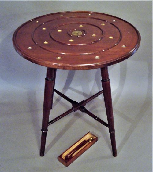 C19TH MAHOGANY GOLF GAME TABLE - ADDITIONAL PHOTO 3