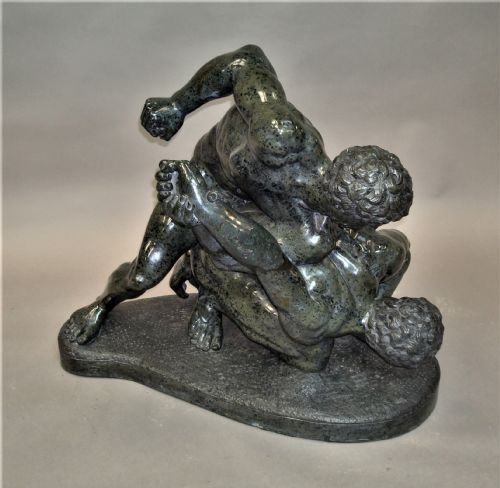 fig 2. C19th Large Italian Marble Sculpture of the Uffizi Wrestlers