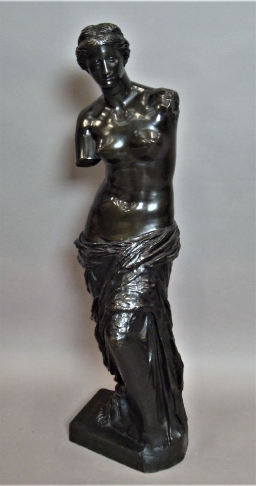 C19TH LARGE BRONZE GRAND TOUR SCULPTURE OF VENUS DE MILO - ADDITIONAL PHOTO 4