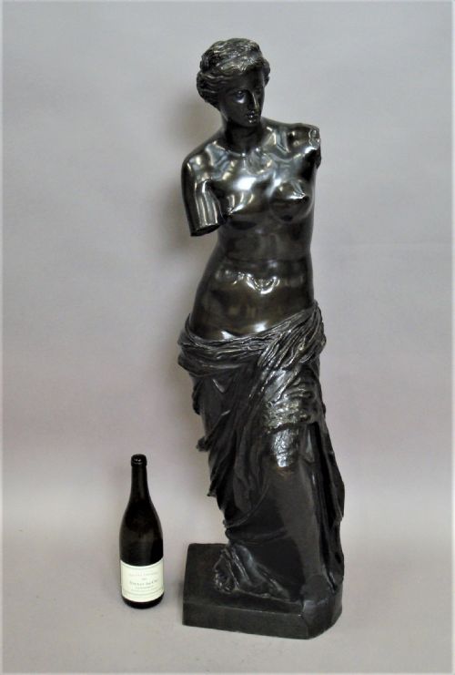 C19TH LARGE BRONZE GRAND TOUR SCULPTURE OF VENUS DE MILO