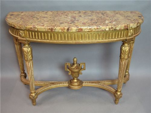 fig 1. Early C20th Giltwood Console Table by Charles Bernel