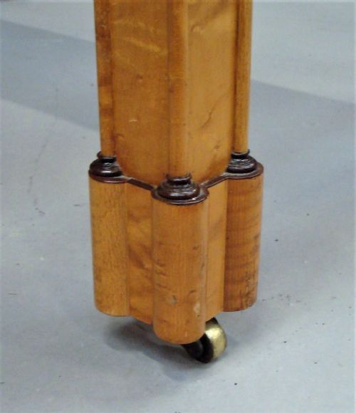 C19TH FRENCH BIRDS EYE MAPLE SOFA TABLE - ADDITIONAL PHOTO 7