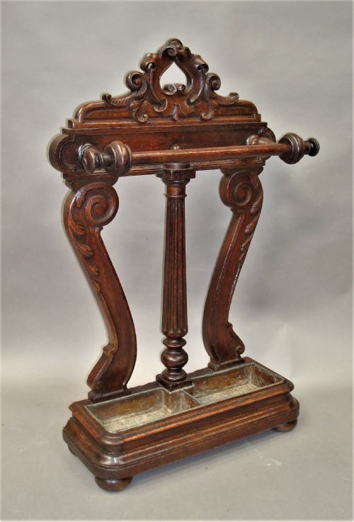 REGENCY OAK STICK STAND UMBRELLA STAND - ADDITIONAL PHOTO 2