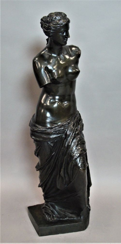 C19th Large Bronze Grand Tour Sculpture of Venus De Melo
