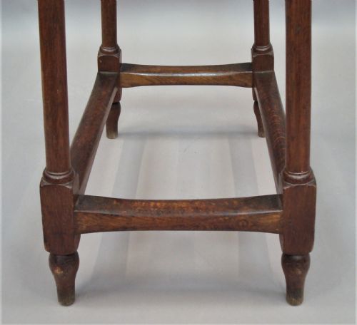 C19TH PAIR OF OAK TABLES STANDS - ADDITIONAL PHOTO 12