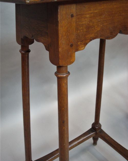 C19TH PAIR OF OAK TABLES STANDS - ADDITIONAL PHOTO 13