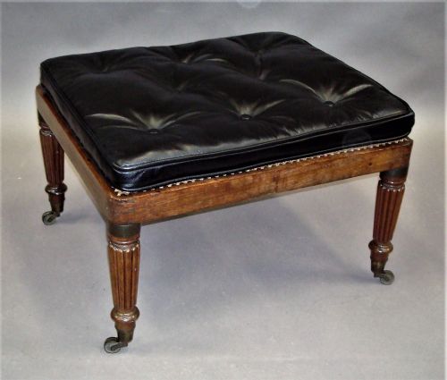 Regency Mahogany Campaign Stool Attributed to Gillow