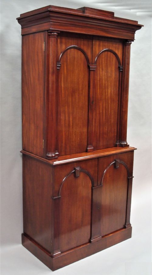 George IV Mahogany Fitted Library Cabinet / Estate Cabinet
