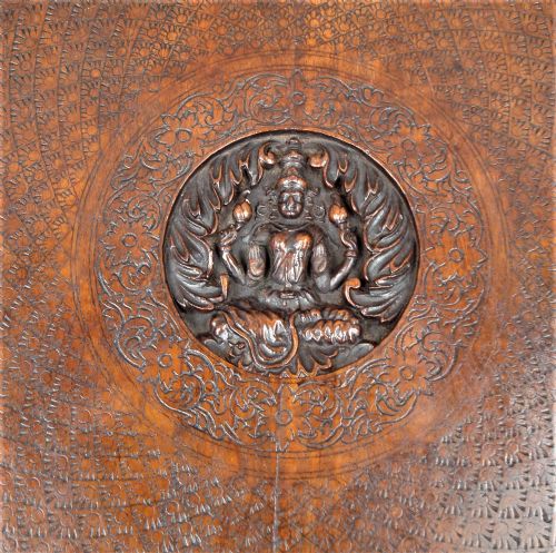 C19TH INDIAN FINELY CARVED TEAK ELEPHANT TABLE - ADDITIONAL PHOTO 10