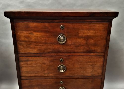 REGENCY MAHOGANY SECRETAIRE CHEST OF DRAWERS - ADDITIONAL PHOTO 13