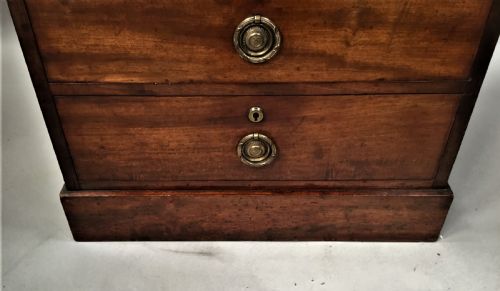 REGENCY MAHOGANY SECRETAIRE CHEST OF DRAWERS - ADDITIONAL PHOTO 16