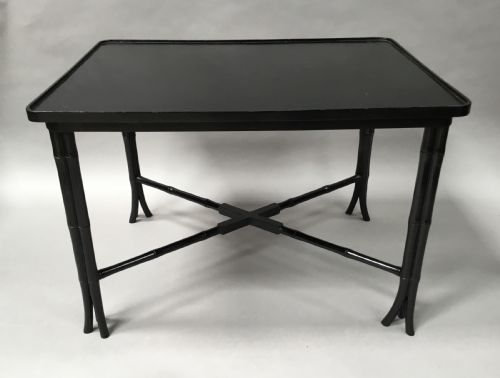 REGENCY PAINTED TOLE TRAY ON STAND OF LARGE PROPORTIONS - ADDITIONAL PHOTO 16