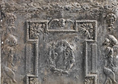 GEORGIAN LEAD CISTERN PANEL DATED 1765 AND OF MARINE INTEREST - ADDITIONAL PHOTO 6