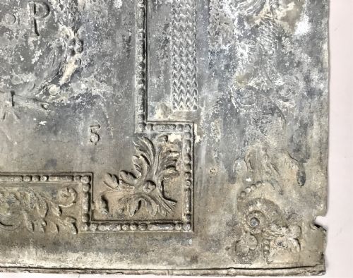 GEORGIAN LEAD CISTERN PANEL DATED 1765 AND OF MARINE INTEREST - ADDITIONAL PHOTO 9
