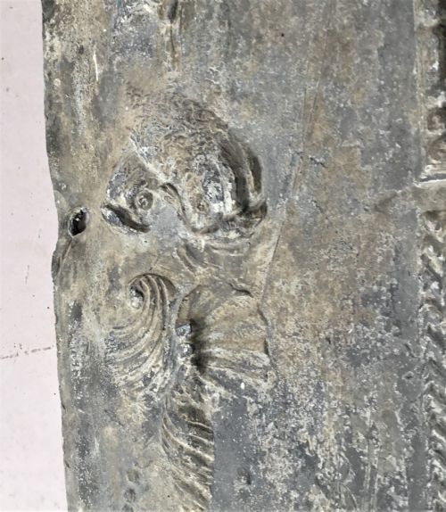 GEORGIAN LEAD CISTERN PANEL DATED 1765 AND OF MARINE INTEREST - ADDITIONAL PHOTO 13