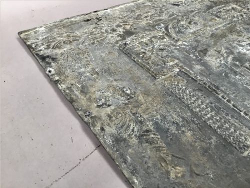 GEORGIAN LEAD CISTERN PANEL DATED 1765 AND OF MARINE INTEREST - ADDITIONAL PHOTO 14