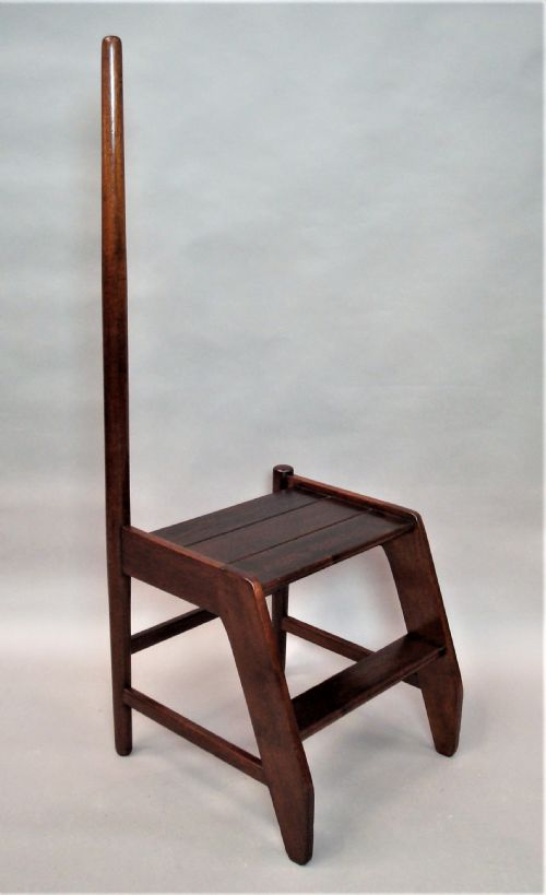 Early C20th Set of Mahogany Library Steps