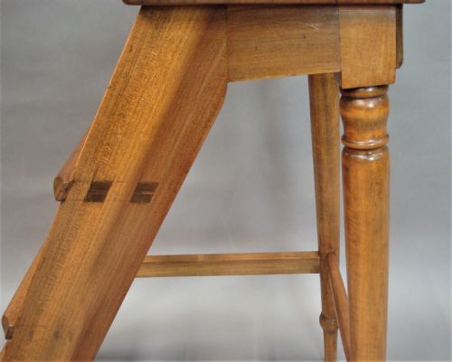 C19TH ENGLISH SET OF FRUITWOOD LIBRARY STEPS - ADDITIONAL PHOTO 18