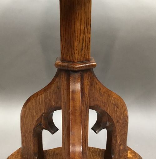 C19TH GOTHIC OAK OCCASIONAL TABLE - ADDITIONAL PHOTO 11