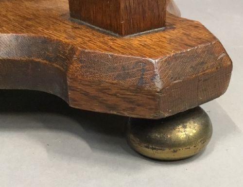 C19TH GOTHIC OAK OCCASIONAL TABLE - ADDITIONAL PHOTO 13