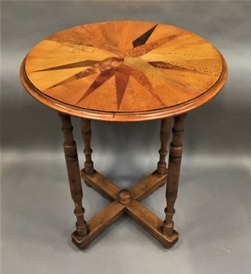 C19TH NEW ZEALAND SPECIMEN WOOD TABLE IN THE MANNER OF ANTON SEUFFERT WILLIAM NORRIE
