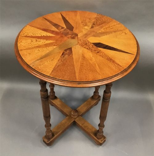 C19TH NEW ZEALAND SPECIMEN WOOD TABLE IN THE MANNER OF ANTON SEUFFERT WILLIAM NORRIE - ADDITIONAL PHOTO 4