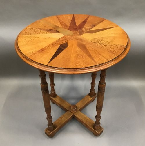 C19TH NEW ZEALAND SPECIMEN WOOD TABLE IN THE MANNER OF ANTON SEUFFERT WILLIAM NORRIE - ADDITIONAL PHOTO 5