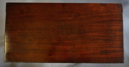 fig 1. Chippendale George III pair of mahogany tea and card tables