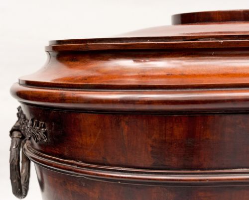 REGENCY MAHOGANY AND BRONZE MOUNTED OVAL WINE COOLER - ADDITIONAL PHOTO 7