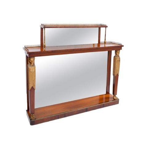 REGENCY ROSEWOOD AND GILT CONSOLE TABLE - ADDITIONAL PHOTO 1