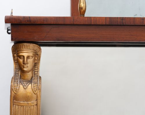 REGENCY ROSEWOOD AND GILT CONSOLE TABLE - ADDITIONAL PHOTO 5
