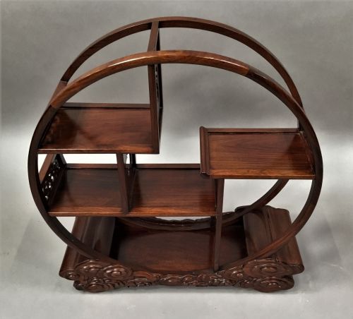 EARLY C20TH CHINESE HONGMU DISPLAY STAND - ADDITIONAL PHOTO 3
