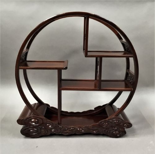 EARLY C20TH CHINESE HONGMU DISPLAY STAND - ADDITIONAL PHOTO 5