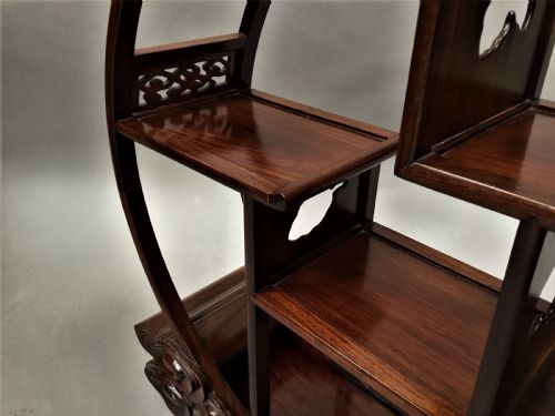 EARLY C20TH CHINESE HONGMU DISPLAY STAND - ADDITIONAL PHOTO 7