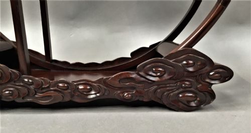 EARLY C20TH CHINESE HONGMU DISPLAY STAND - ADDITIONAL PHOTO 9