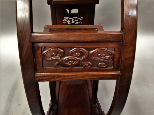 EARLY C20TH CHINESE HONGMU DISPLAY STAND - ADDITIONAL PHOTO 13