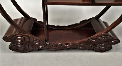 EARLY C20TH CHINESE HONGMU DISPLAY STAND - ADDITIONAL PHOTO 17
