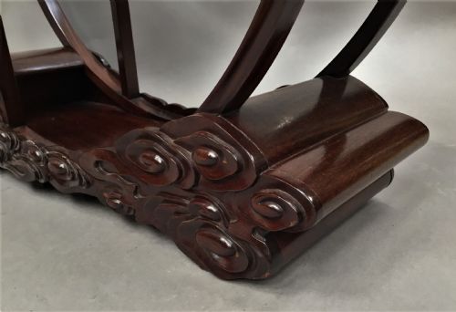 EARLY C20TH CHINESE HONGMU DISPLAY STAND - ADDITIONAL PHOTO 19