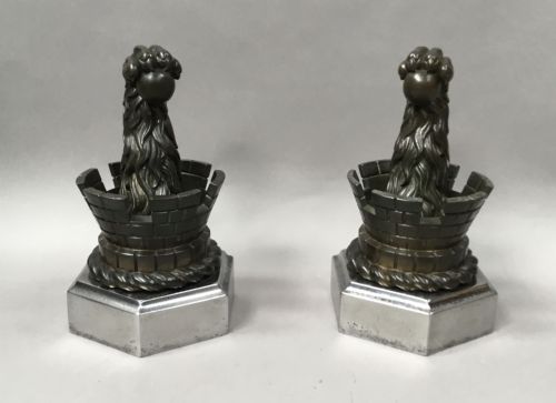 C19TH PAIR OF BRONZE DOOR STOPS DOOR PORTERS OR ANDIRONS - ADDITIONAL PHOTO 5