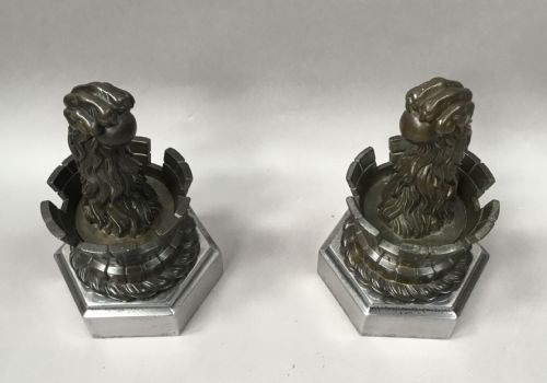 C19TH PAIR OF BRONZE DOOR STOPS DOOR PORTERS OR ANDIRONS - ADDITIONAL PHOTO 7