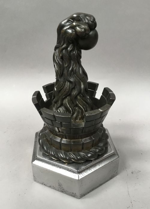 C19TH PAIR OF BRONZE DOOR STOPS DOOR PORTERS OR ANDIRONS - ADDITIONAL PHOTO 16