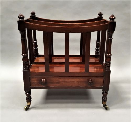 REGENCY MAHOGANY DISH TOP CANTERBURY - ADDITIONAL PHOTO 1