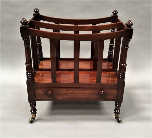 REGENCY MAHOGANY DISH TOP CANTERBURY - ADDITIONAL PHOTO 2