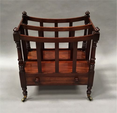 REGENCY MAHOGANY DISH TOP CANTERBURY - ADDITIONAL PHOTO 3