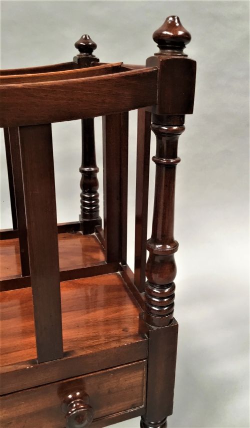 REGENCY MAHOGANY DISH TOP CANTERBURY - ADDITIONAL PHOTO 7